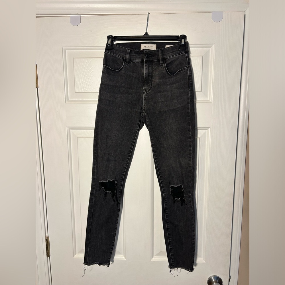 PacSun Black Ripped Skinny Jeans
